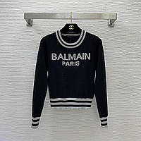 Свитер женский Balmain в белом и черном цвете