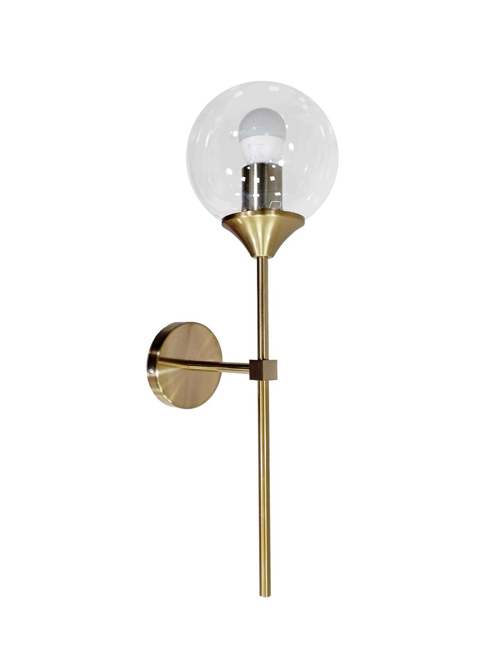 Бра золота прозора куля Levistella 752LW9521-1 GD+CL