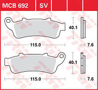 Тормозные колодки TRW / LUCAS MCB692