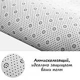 Пушистий килим Травка Люкс 200*240 білий з орнаментом, фото 9