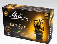 Чай черный с бергамотом в пакетиках Milton Earl Grey strong 80 штук (Польша)