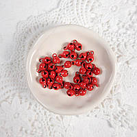 Бубонці металеві 5 мм Червоні 5 шт