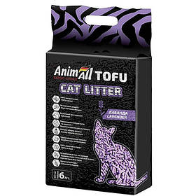 AnimAll TOFU (ТОФУ) СОЄВИЙ наповнювач у туалет для котів, ЛАВАНДА 10л