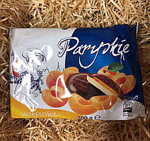 Печиво бісквітне Paryskie в шоколаді з вишневим та абрикосовим желе Польща 300 г