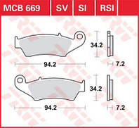 Тормозные колодки TRW / LUCAS MCB669SI