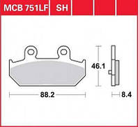 Тормозные колодки TRW / LUCAS MCB751