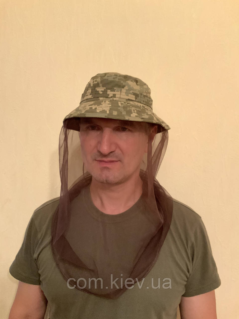 Панама тактична військова пікселя ЗСУ з антимоскітною сіткою, літня, легка, бавовна