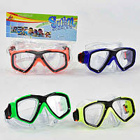 Маска для плавання 66055 (192) 4 кольори, в кульку