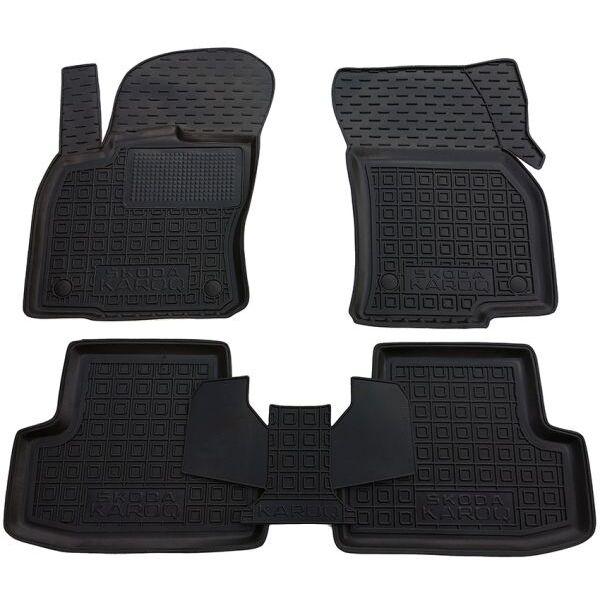 Резінові килимки в салон Skoda Karoq 2018-, фото 1
