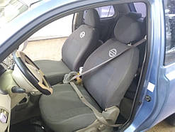 Чохли салону Nissan Micra (K12) 2003-2010 г (цільна спинка) авточохли Ніссан Микра