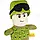 М'яка іграшка KidsQo солдат ЗСУ без бороди 25см, фото 3
