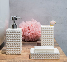 Набір керамічних аксесуарів для ванної, 3 предмети