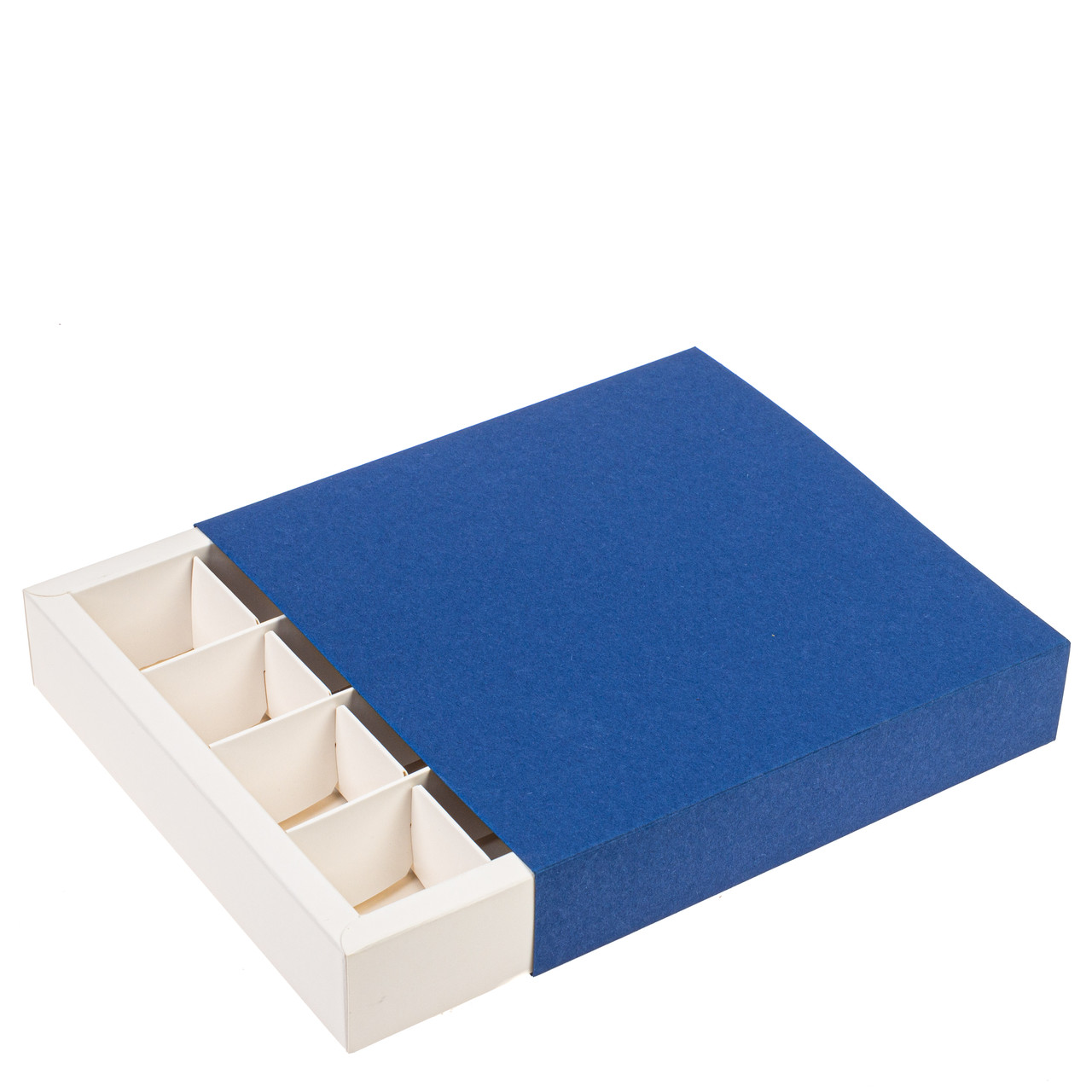 Коробка 180х180х35 (на 16 цукерок), синя, фото 1