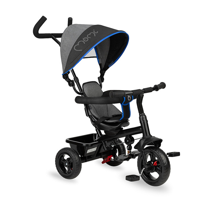 Триколісний велосипед MoMi IRIS Kobalt, міцна рама, поворотне сидіння на 360°, фото 1