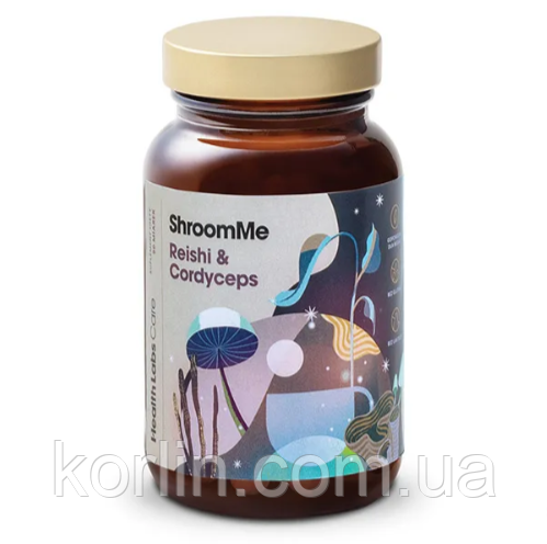 Гриб Рейші та Кордицепс 45 г порошок Health Labs ShroomMe Reishi & Cordyceps Доставка з ЄС