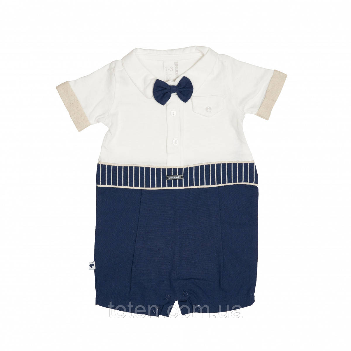 Пісочник Caramel Style Boy льон, denim, синій, 62/68, фото 1