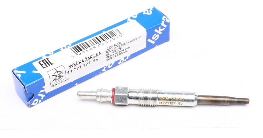 Свічка накала на VW T5/Caddy III 1.9TDI/Crafter 2.5TDI (5V) Iskra 11721127, фото 1