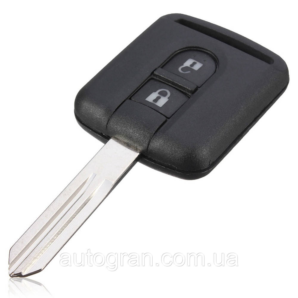 Корпус ключа Nissan 2 кнопки, фото 1