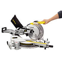 Ручна торцювальна пила з протяжкою по дереву STANLEY SM18 : 1800 Вт, глибина різу 92мм, круг 254 мм, фото 6