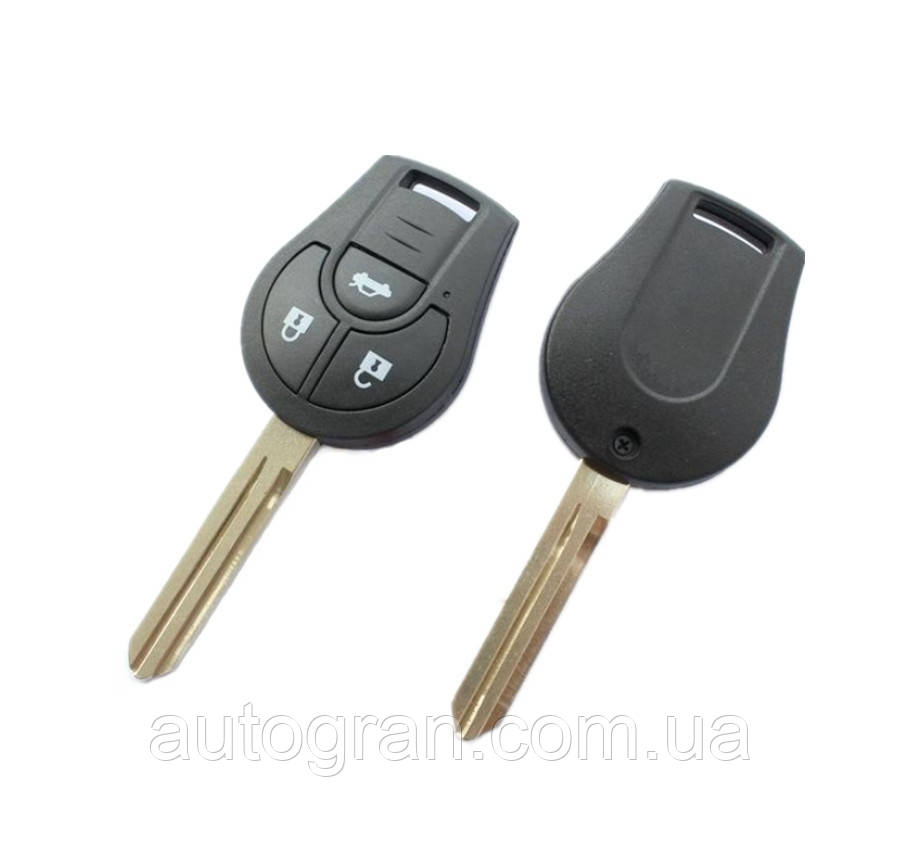 Корпус ключа Nissan Juke Qashqai X-trail 3 кнопки