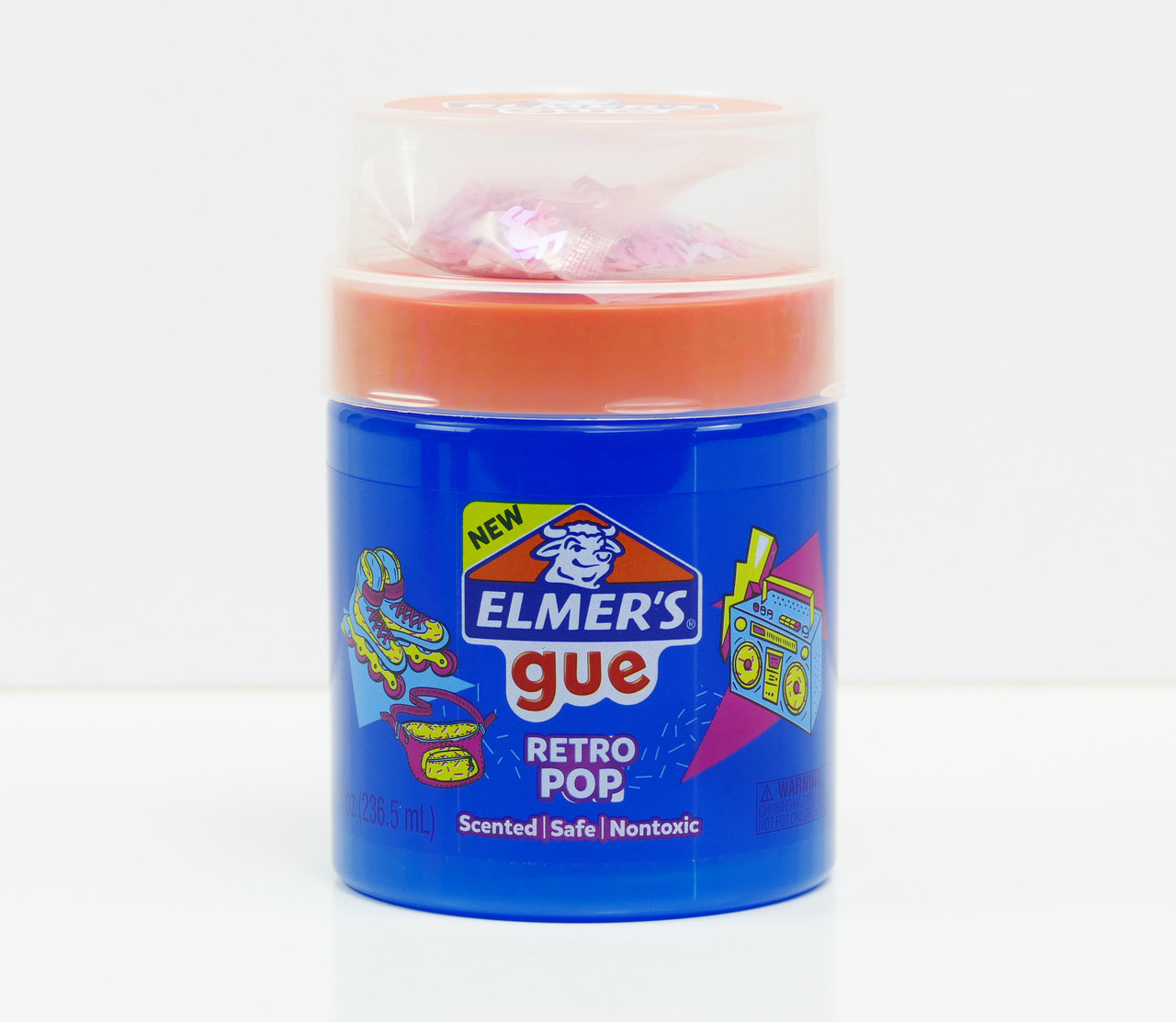 Слайм Елмерс з блискітками Elmer's Retro Slime 236 мл Блакитний (00086)