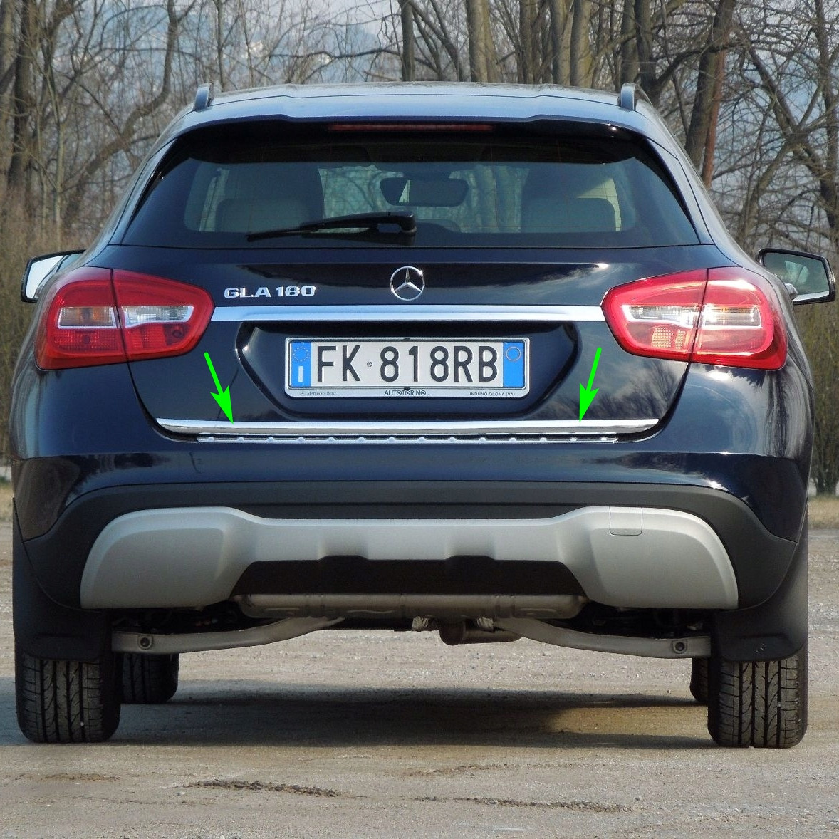 Хром.декор.планка на кришку багажника для Mercedes-Benz GLA-Class X156 2013-2019