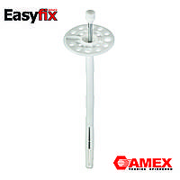 Дюбель фасадний для теплоізоляції з металевим стержнем та термоголовкою AMEX LDK/TZ EasyFix 10х80, 400шт.