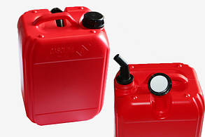 Каністра паливна 10 літрів (пластик з лійкою)