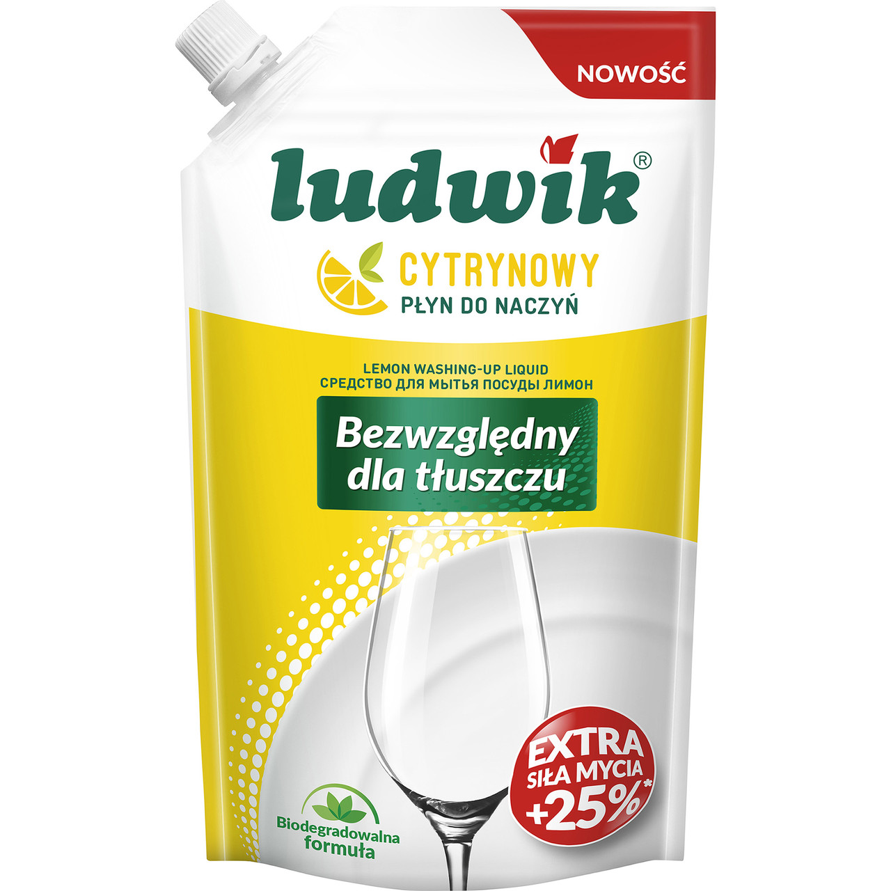 Засіб для миття посуду Ludwik САШЕ Лимон 450 г