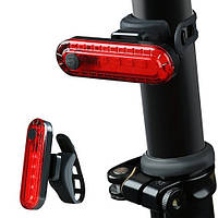 Ліхтар задній велосипедний BSK-2275/HJ-056-5SMD, Waterproof, акумулятор, ЗУ micro USB