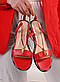 Босоножки жіночі червоні Б1363, фото 4