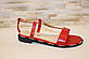 Босоножки жіночі червоні Б1363, фото 7