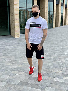 РОЗПРОДАЖ! Чоловічий спортивний літній костюм Адідас шорти футболка комплект Adidas
