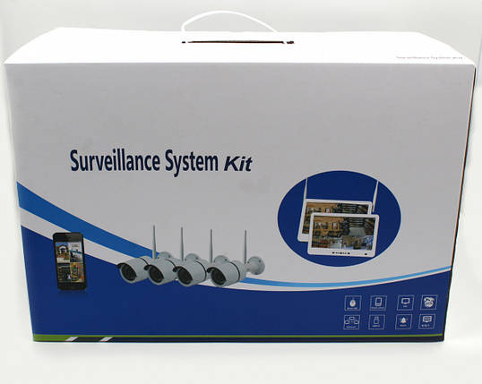 Рег+ Камери DVR KIT LCD 13&#39;&#39; 1304 WiFi 4ch набір на 4 камер, фото 2