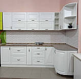 Кухонні кутові гарнітури КС на замовлення, класичні фасади фарбовані, фото 4