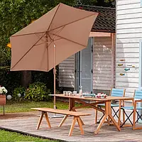 Садовый зонт sekey 2,7м uv50+ солнцезащитный зонт с наклоном