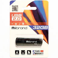 USB флеш накопитель Mibrand 32GB Panther Black USB 2.0