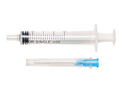 Шприц  2 мл Medicare 3-компонентний, голка 0,6х25мм