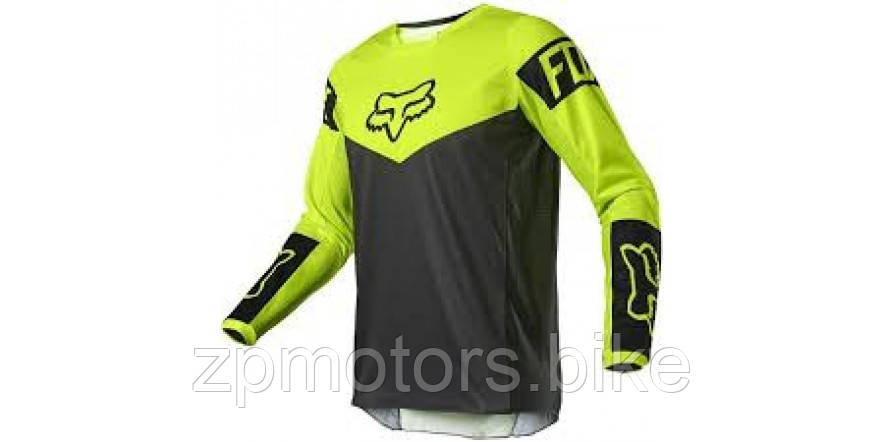 Мото джерсі, джерсі FOX 180 REVN JERSEY Flo Yellow (L) tk483