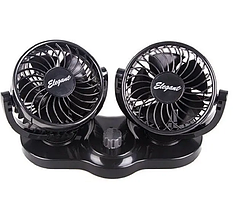 Автомобільний вентилятор 12 V 4"x2 Elegant (101 545) Подвійний, на скотчі