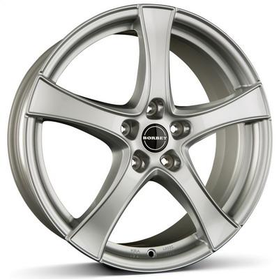 Borbet F2 R18 W7.5 PCD5x108 ET52 DIA63.4 Brilliant Silver