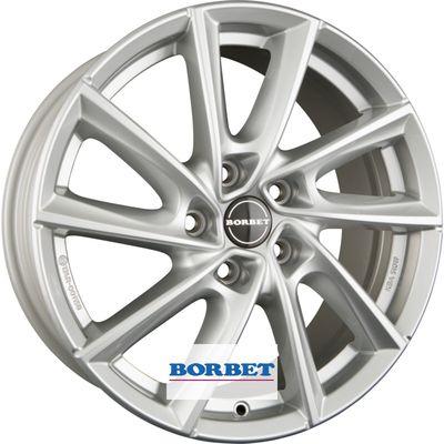 Borbet VT R17 W7.5 PCD5x112 ET36 DIA66.6 crystal silver