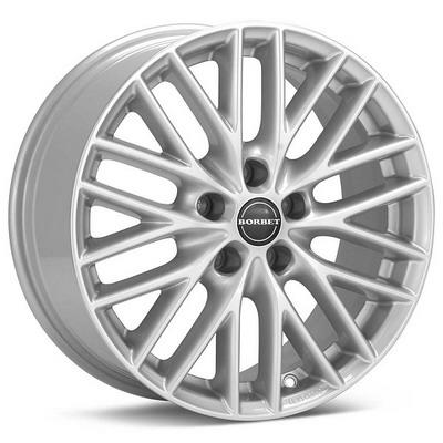 Borbet BS5 R16 W7 PCD5x112 ET50 DIA72.6 Brilliant Silver