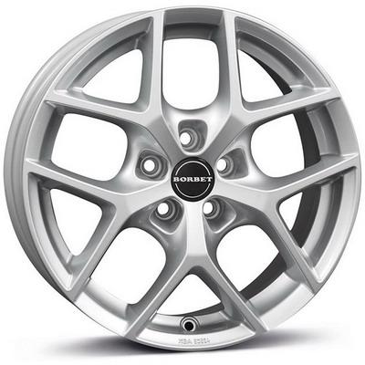 Borbet Y R17 W7.5 PCD5x112 ET45 DIA72.6 crystal silver