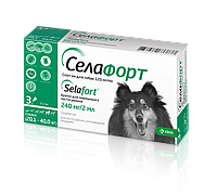 Селафорт (Selafort) для собак 20-40 кг против клещей,блох и глистов 1 пипетка KRKA, Словения