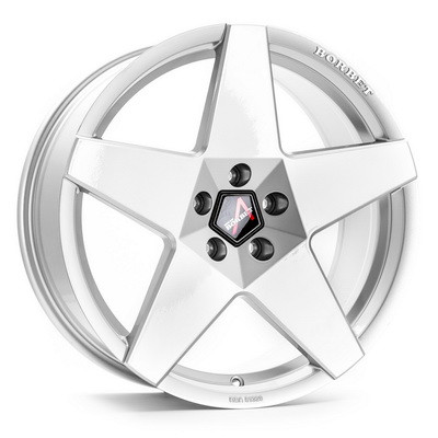 Borbet A R17 W8 PCD5x112 ET45 DIA66.6 Brilliant Silver