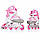 Ролікові коники SportVida 4 в 1 SV-LG0011 Size 35-38 White/Pink, фото 5