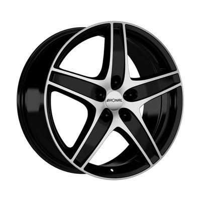 Ronal R48 R16 W7.5 PCD5x114,3 ET40 DIA82.1 jet black front diamond cut