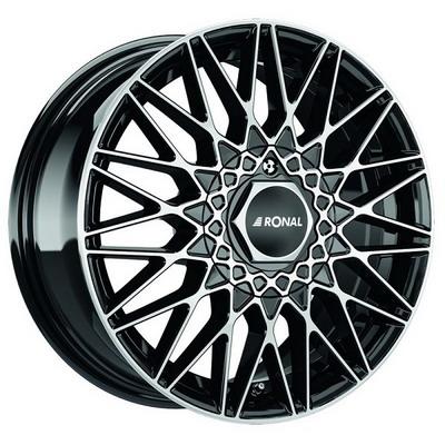 Ronal LSX R16 W7 PCD5x112 ET50 DIA76.1 jet black front diamond cut