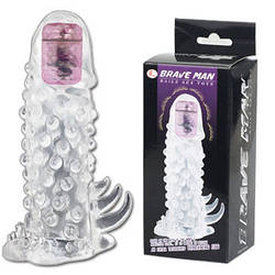 Насадка на пеніс з вібрацією Brav Man від Baile